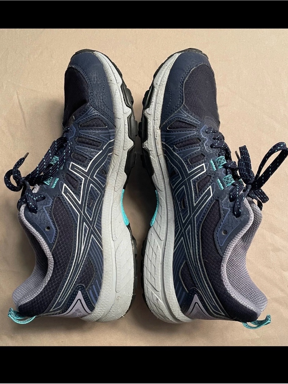 Asics Gel Venture 7 Navy and Teal Women's Running and Trail Shoes